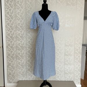 New Look Blue Gingham Dress